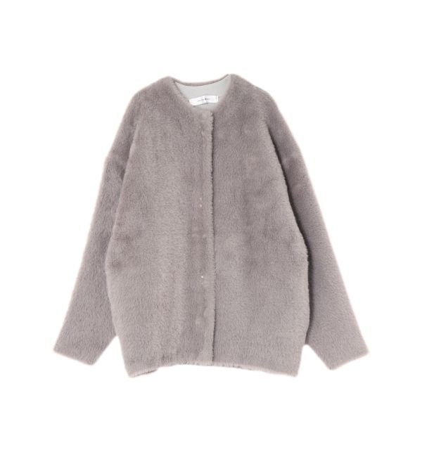 LAGUNAMOON「【REVIVAL】ミニシャギーセッケツニットカーデ」|カーディガン|