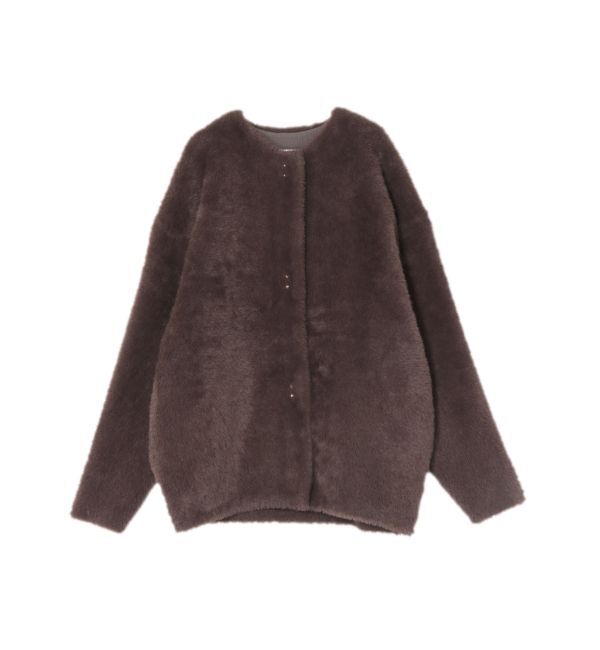 LAGUNAMOON「【REVIVAL】ミニシャギーセッケツニットカーデ」|カーディガン|