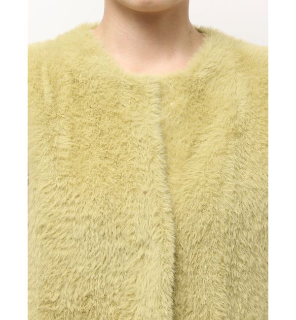 LAGUNAMOON「【REVIVAL】ミニシャギーセッケツニットカーデ」|カーディガン|