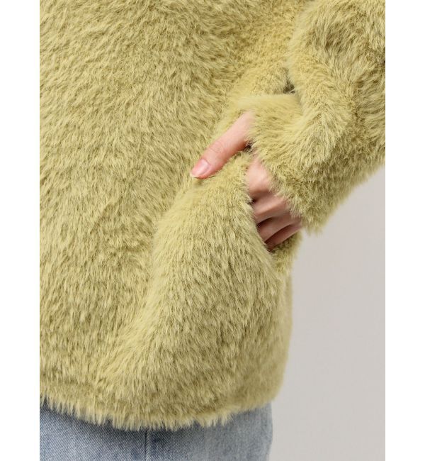 LAGUNAMOON「【REVIVAL】ミニシャギーセッケツニットカーデ」|カーディガン|