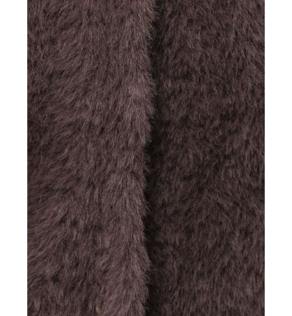 LAGUNAMOON「【REVIVAL】ミニシャギーセッケツニットカーデ」|カーディガン|