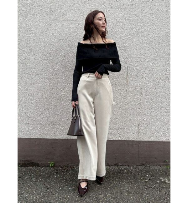 LAGUNAMOON「シアーオフショルニットプルオーバー」|ニット・セーター|