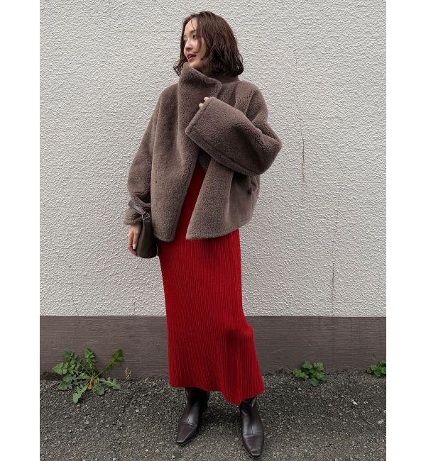 LAGUNAMOON「【REVIVAL】フェイクムートンスタンドカラーコート」|その他|