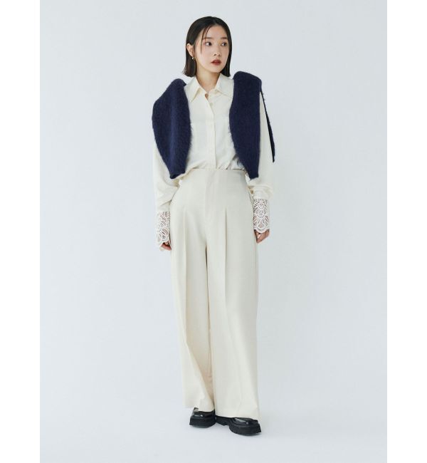 LAGUNAMOON「ウォッシャブルタックワイドパンツ」|その他|