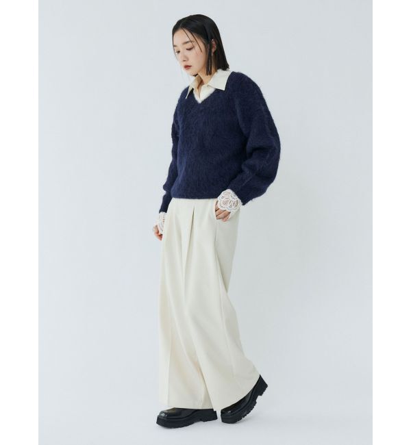 LAGUNAMOON「ウォッシャブルタックワイドパンツ」|その他|