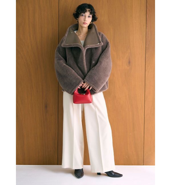 LAGUNAMOON「ウォッシャブルタックワイドパンツ」|その他|