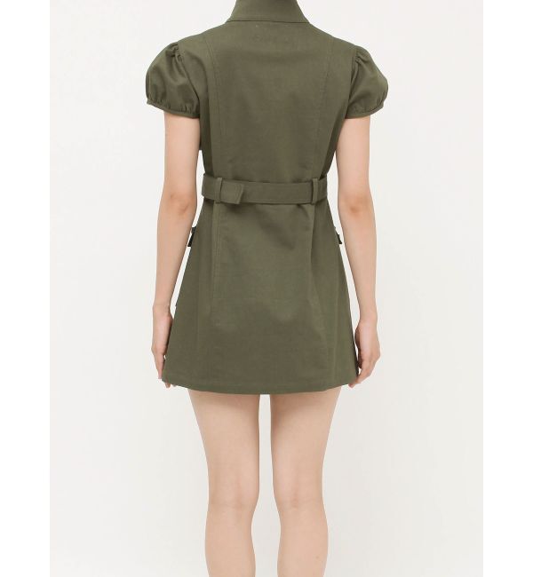 jouetie「ミリタリーZIPミニワンピース」|ワンピース|