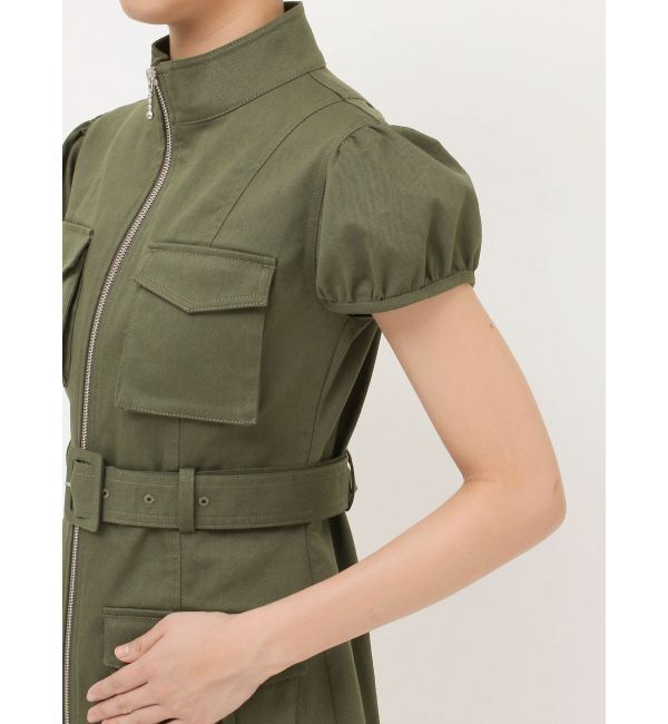 jouetie「ミリタリーZIPミニワンピース」|ワンピース|