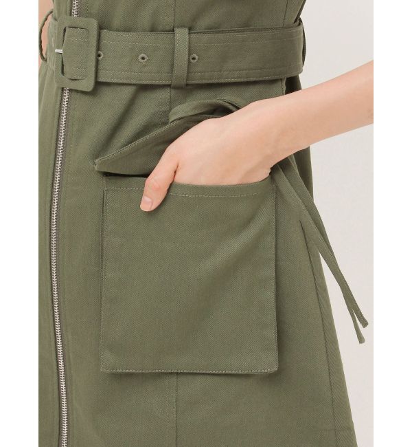 jouetie「ミリタリーZIPミニワンピース」|ワンピース|