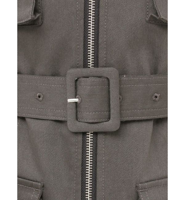 jouetie「ミリタリーZIPミニワンピース」|ワンピース|