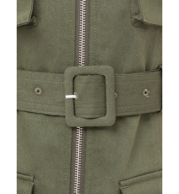 jouetie「ミリタリーZIPミニワンピース」|ワンピース|