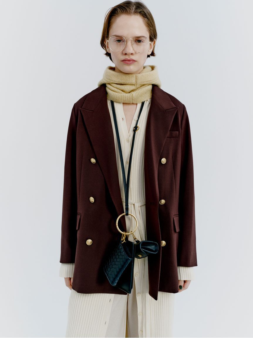 Mila Owen「金釦ダブルブレストロングブレザー」|テーラードジャケット|BRW