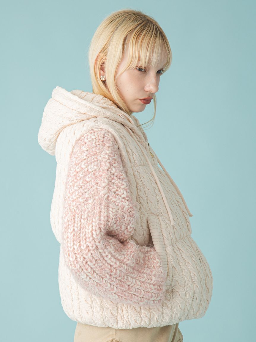 FURFUR「4WAYニットパディングジャケット」|ダウン|