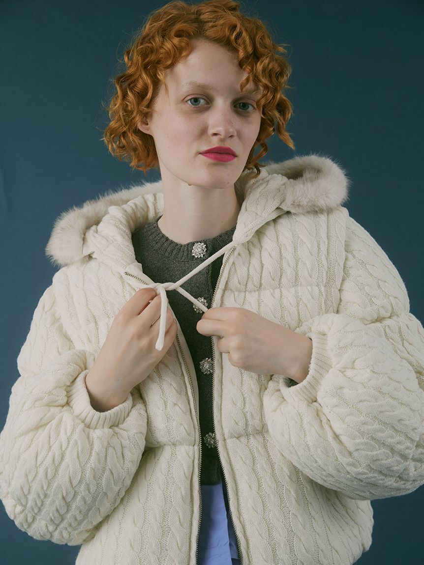 FURFUR「4WAYニットパディングジャケット」|ダウン|