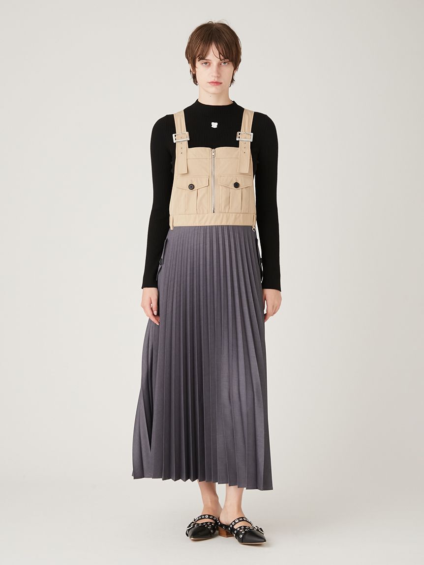 FURFUR「【限定カラー】リボン刺繍リブニットトップス」|ニット・セーター|