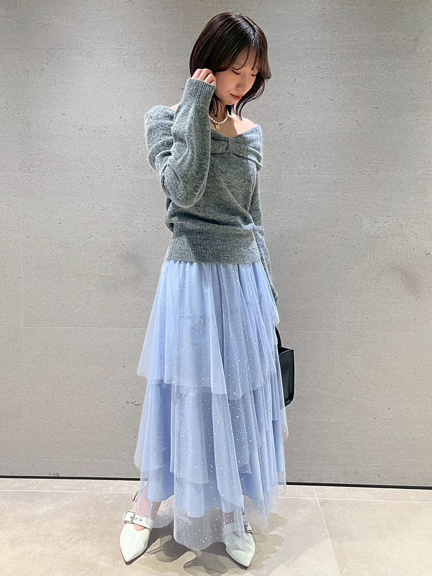 FURFUR「ラメチュールスカート」|スカート|