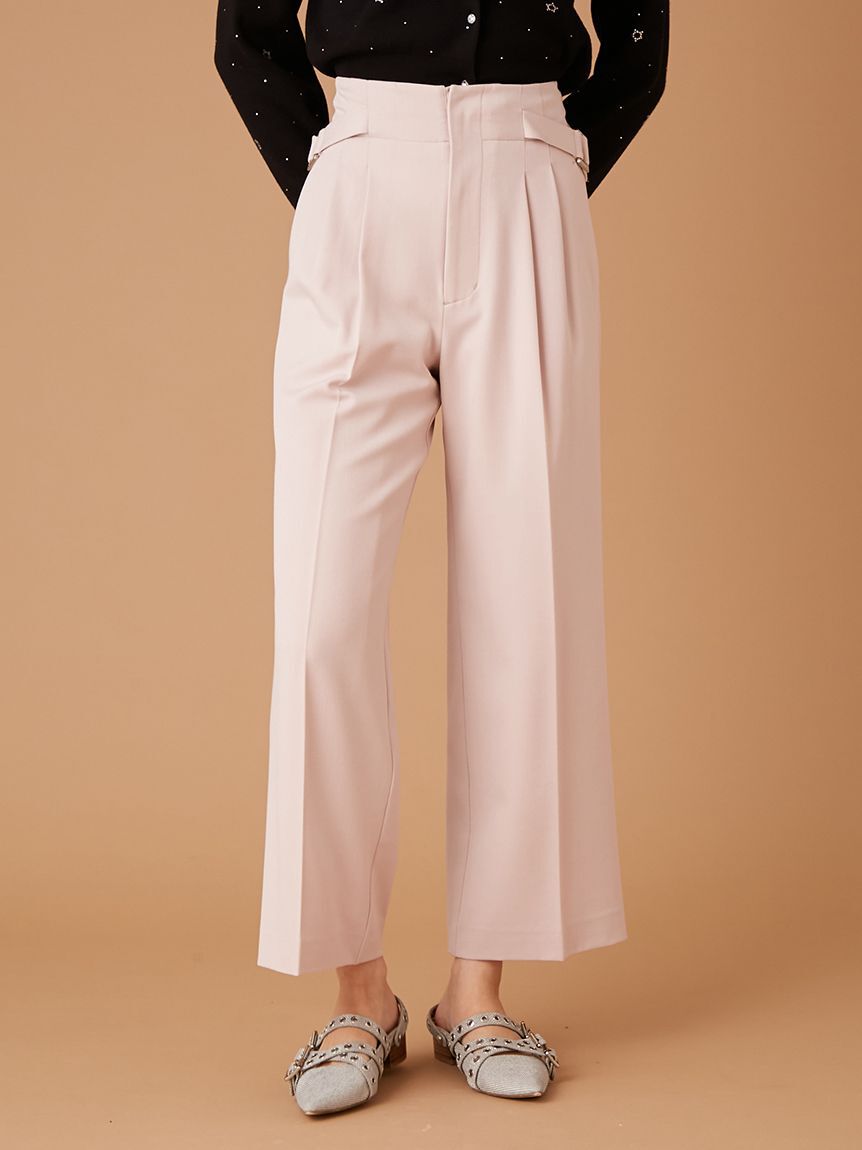 FURFUR「サイドベルトタックパンツ」|チノ|