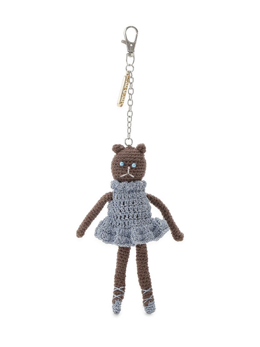 FURFUR「プリマキャットモチーフクロシェチャーム」|キーケース|SAX