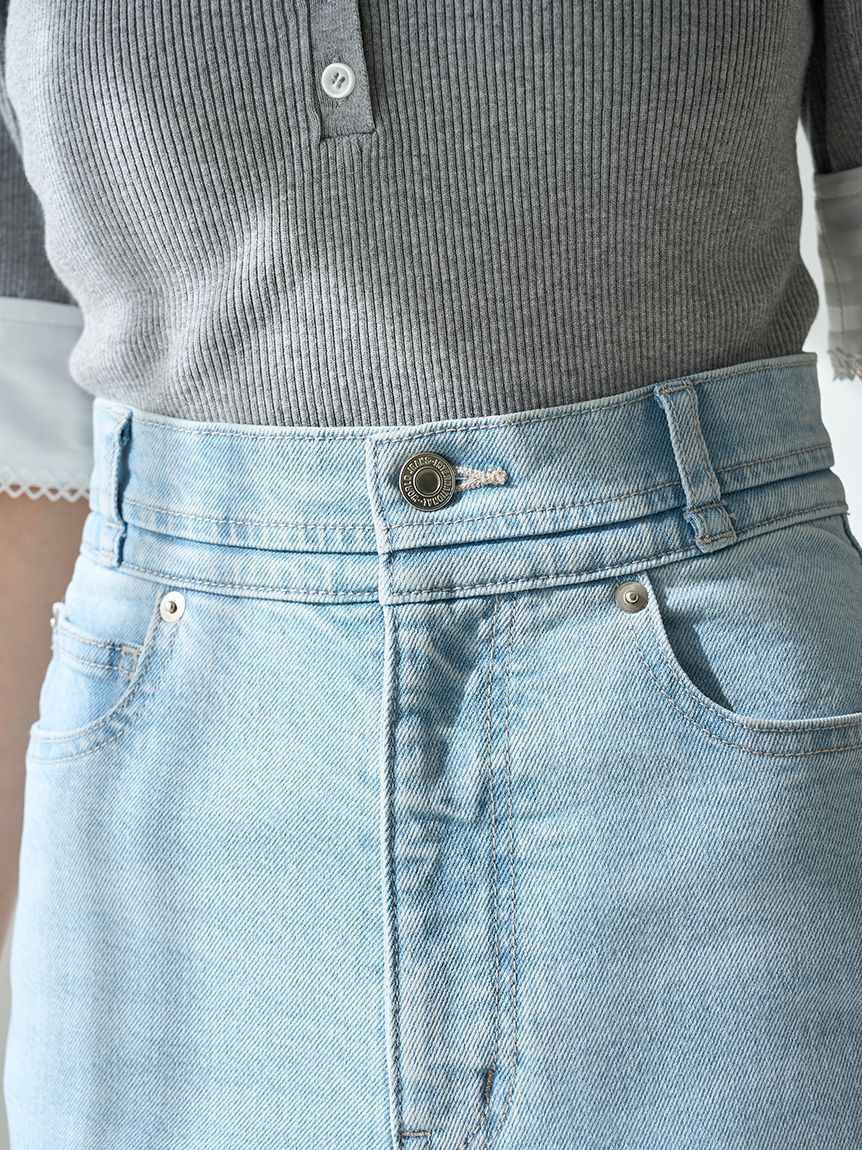 SNIDEL「【00サイズあり】Sustainableストレッチフレアデニムパンツ」|デニム|