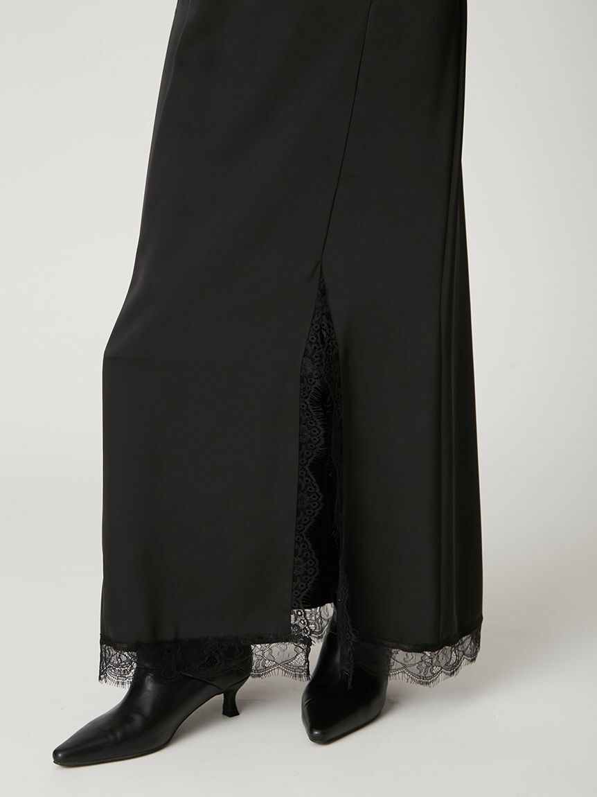 FRAY I.D「【限定カラー】レーストリムキャミワンピース」|ワンピース|