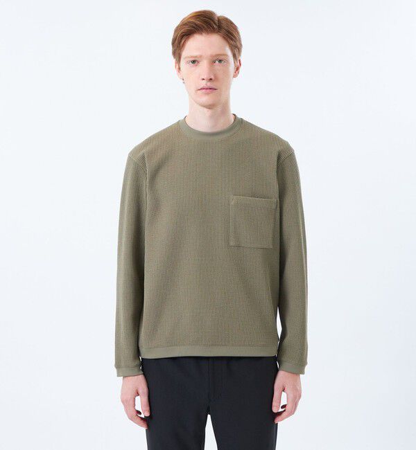 MACKINTOSH PHILOSOPHY「ブリテック クルーネックロンT テクノワッフル」|Tシャツ・カットソー|