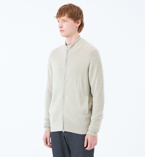 MACKINTOSH PHILOSOPHY「12G1P 片畦 スタンドジップアップ」|ニット・セーター|