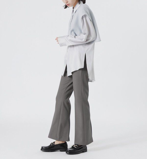  「バックスリットフレアパンツ」|スラックス|