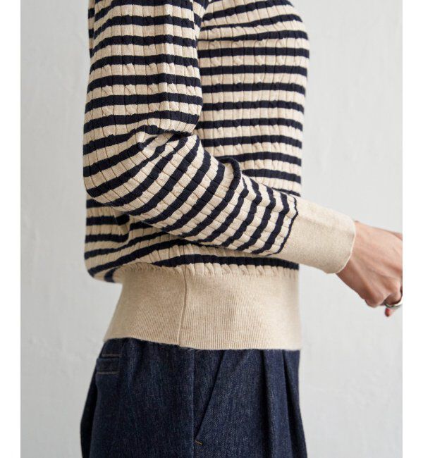 IKKA LOUNGE「ミニケーブルニットプルオーバー」|プルオーバー|