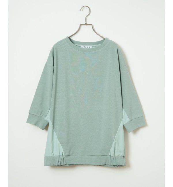Lbc with Life「異素材切り替えプルオーバー」|その他|ミントグリーン