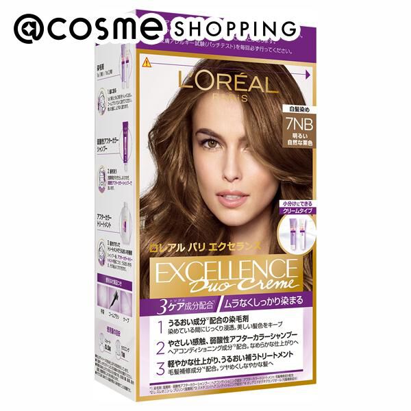  「ロレアル パリ エクセランス R クリームタイプ 7NB 明るい自然な栗色/ナチュラルブラウン 本体」|ヘアスタイリング|その他