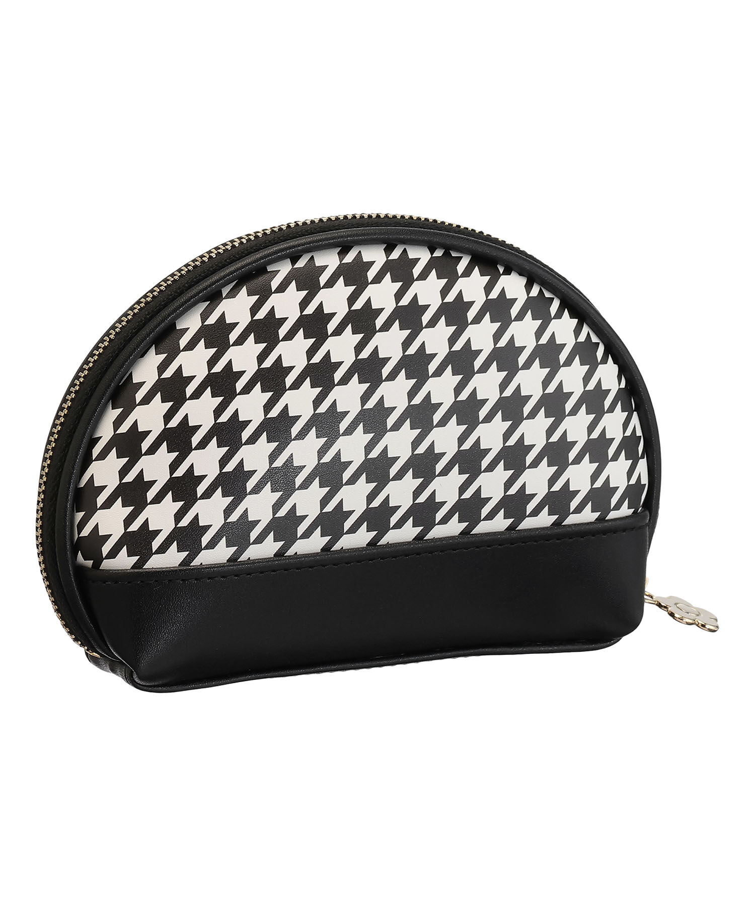 MARY QUANT「千鳥デイジーパッチ ラウンドポーチ」|ポーチ|