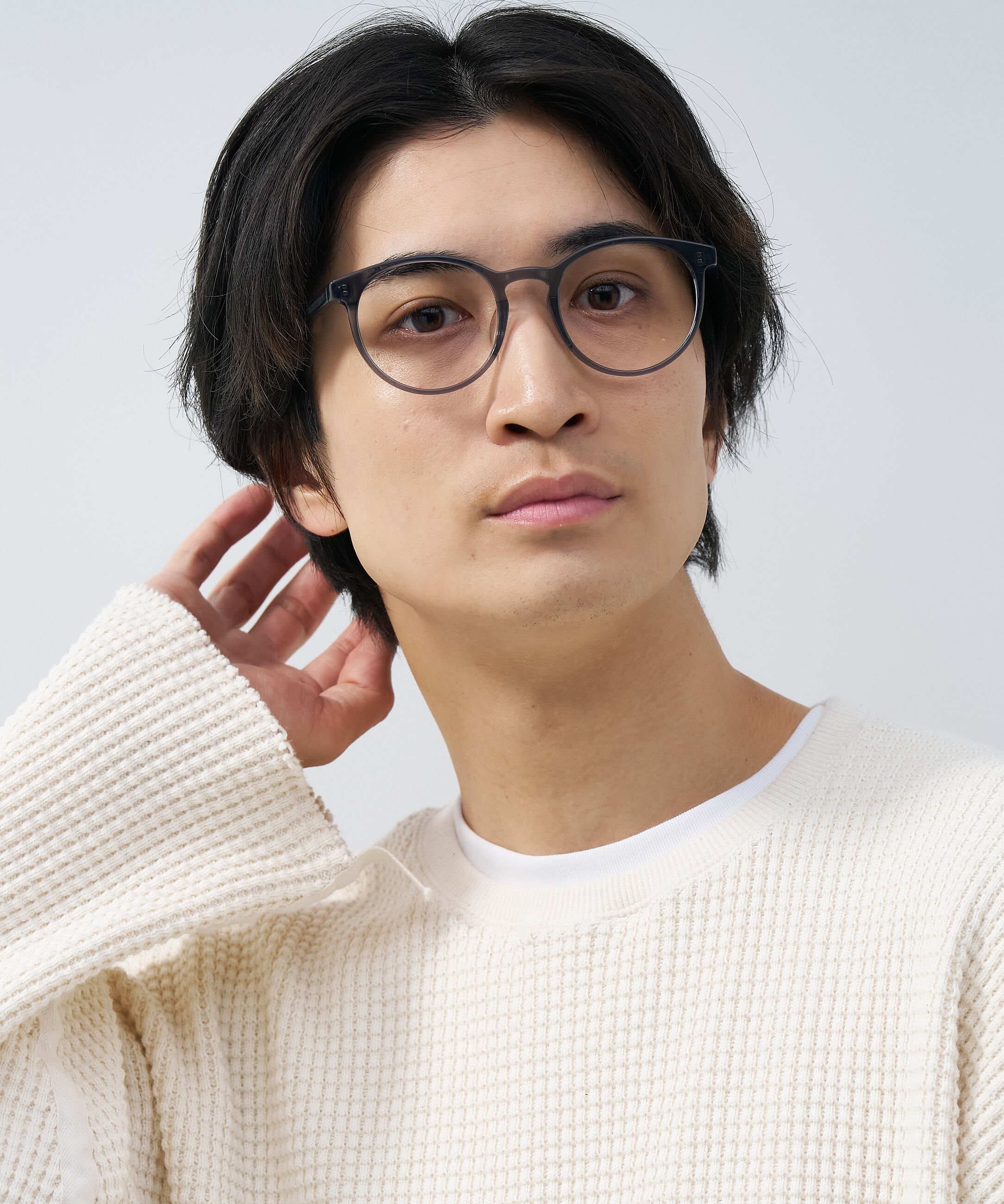  「ボストン型 メガネ｜やわらかいラインのボストンフレーム  レンズ交換券付き」|メガネ|