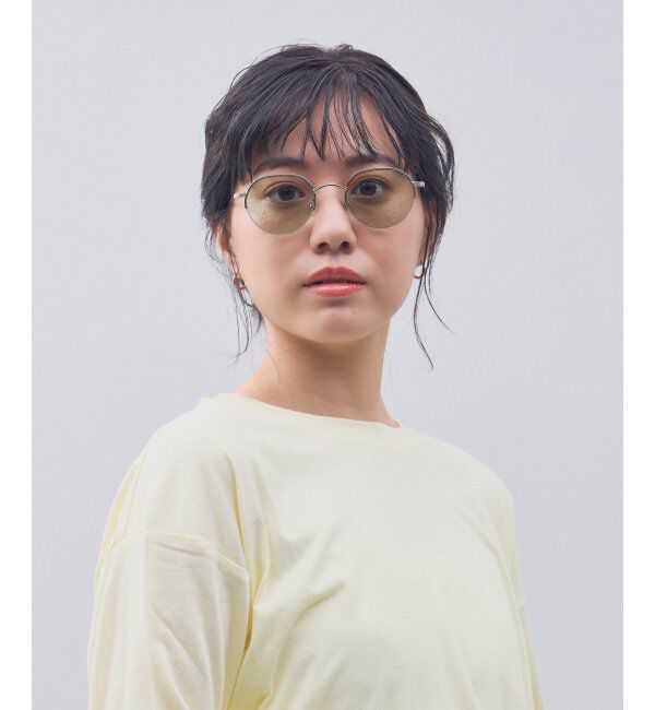  「SUNCUTGlasses/UV100%CUT サングラス カラーレンズ メタルフレーム UVカット 紫外線対策 Zoff」|サングラス|ゴールド