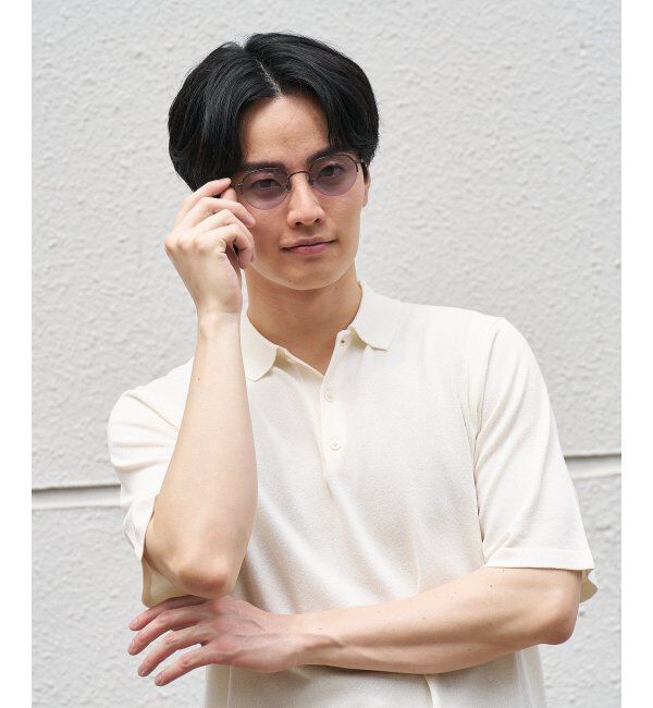  「SUNCUTGlasses/UV100%CUT サングラス カラーレンズ メタルフレーム UVカット 紫外線対策 Zoff」|サングラス|