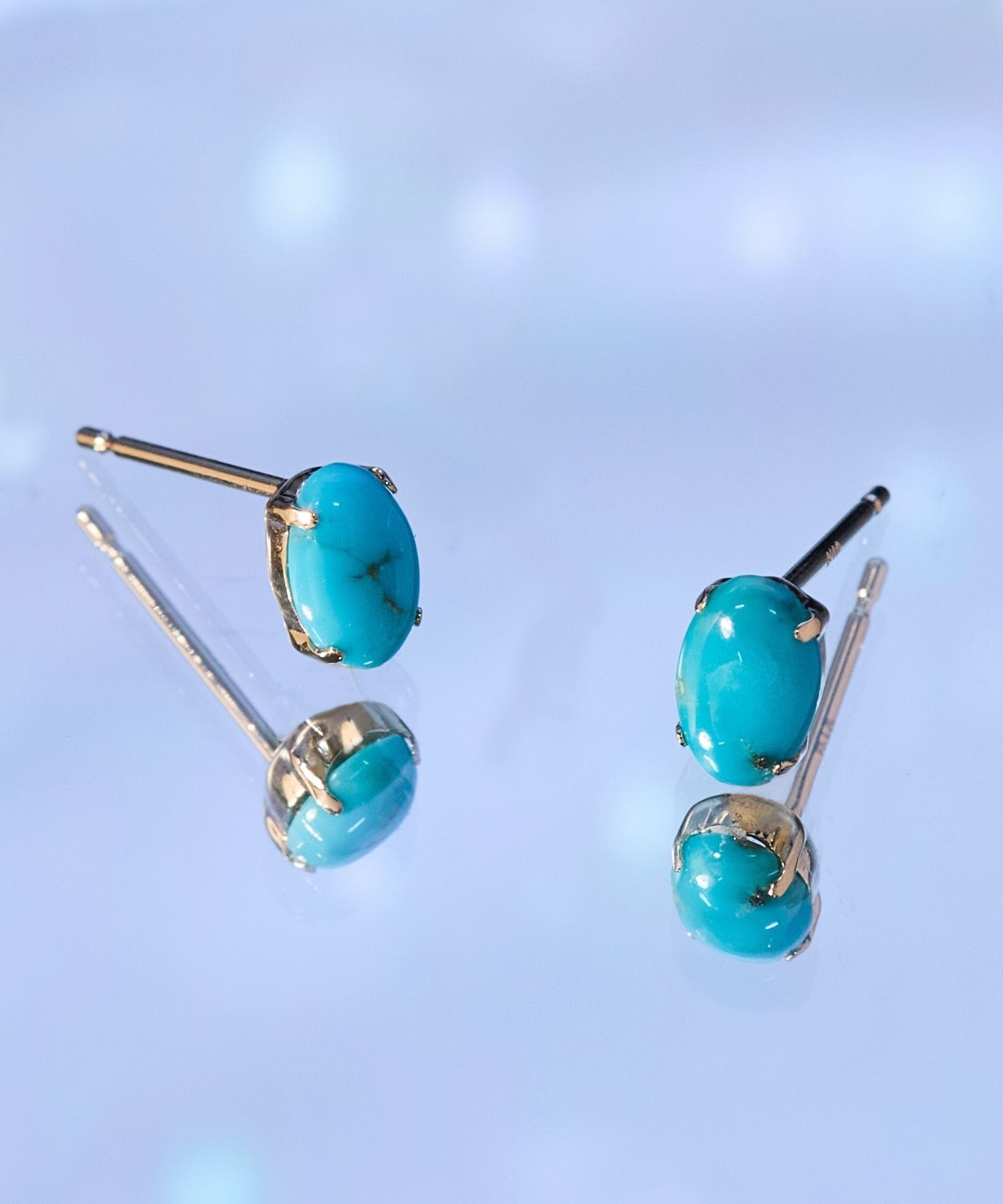 JUPITER「【K10】シャーベットカラー天然石ピアス/ターコイズ」|ピアス|