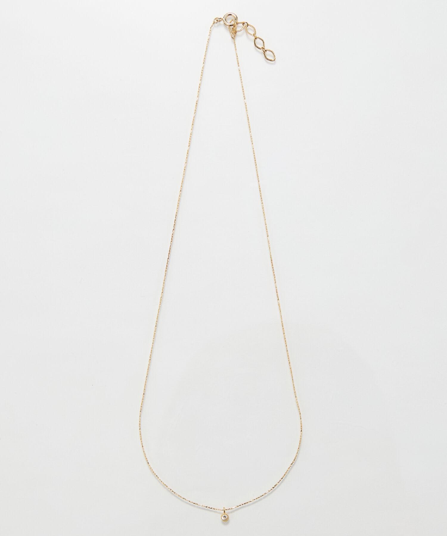 Phoebe「【金属アレルギー対応】シャイニーフチミルネックレス　ゴールド」|ネックレス|