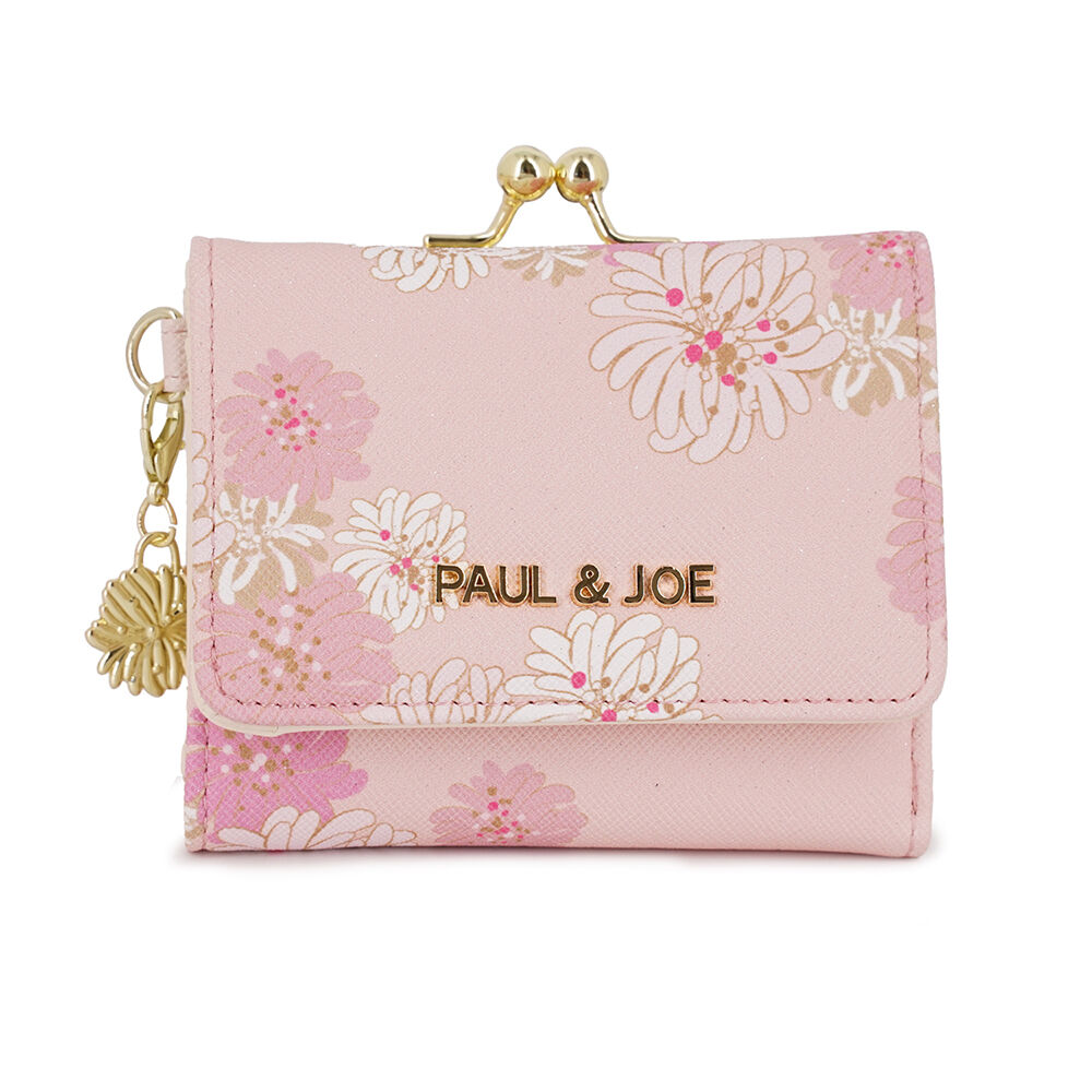 PAUL&JOE「口金ミニ財布／　クリザンテーム　ラメ　／ＰＡＵＬ　＆　ＪＯＥ」|財布|ピンク