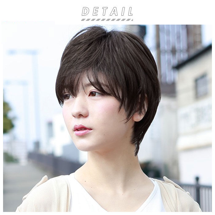 BACKYARD FAMILY「プリシラ ウィッグ 通販 ショート 帽子 フルウィッグ 耐熱 黒髪 可愛い 着脱簡単 女性 ボブ」|ヘアスタイリング|