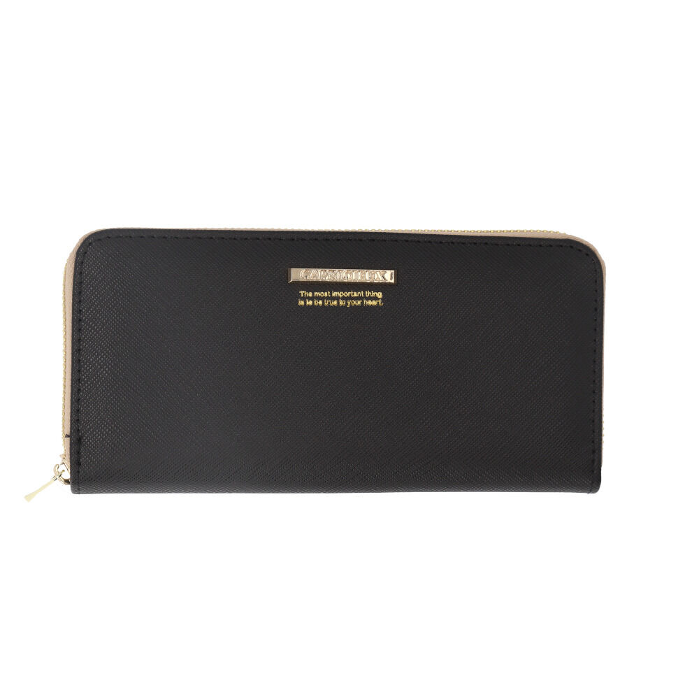 BACKYARD FAMILY「長財布 レディース ラウンドファスナー 通販 財布 長サイフ なが財布 ながさいふ」|財布|ブラック1