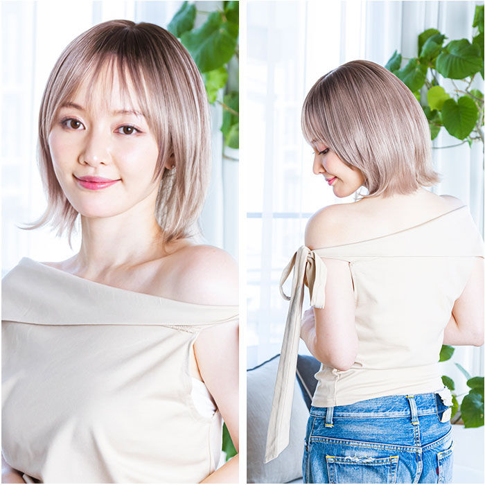 BACKYARD FAMILY「プリシラ prisila 帽子ウィッグ ボブ BO-13 通販 外ハネボブ 外はねボブ」|ヘアスタイリング|