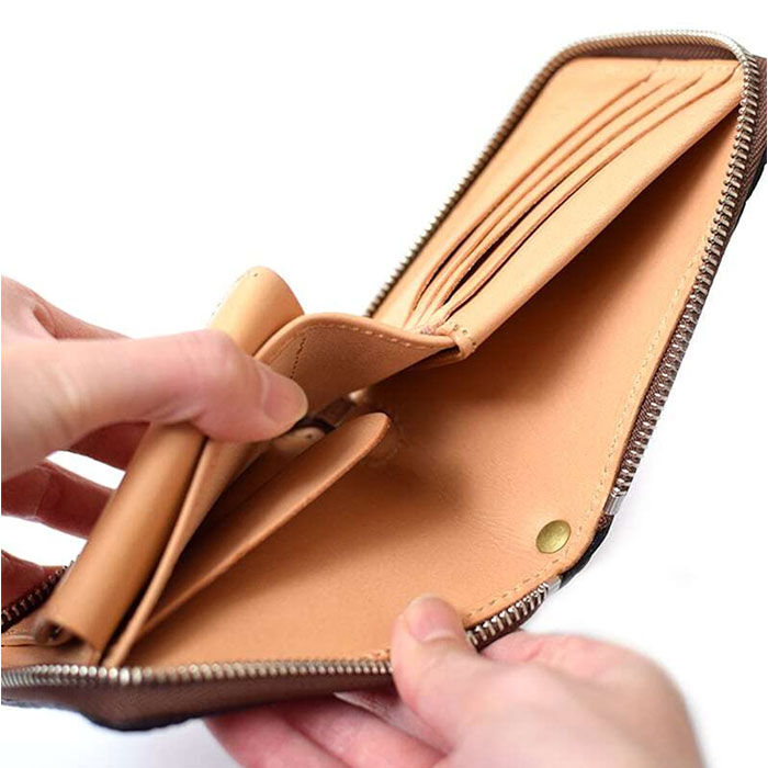 BACKYARD FAMILY「本革 二つ折り財布 メンズ 通販 日本製 ラウンドファスナー 財布 さいふ お札入れ 小銭入れ」|財布|