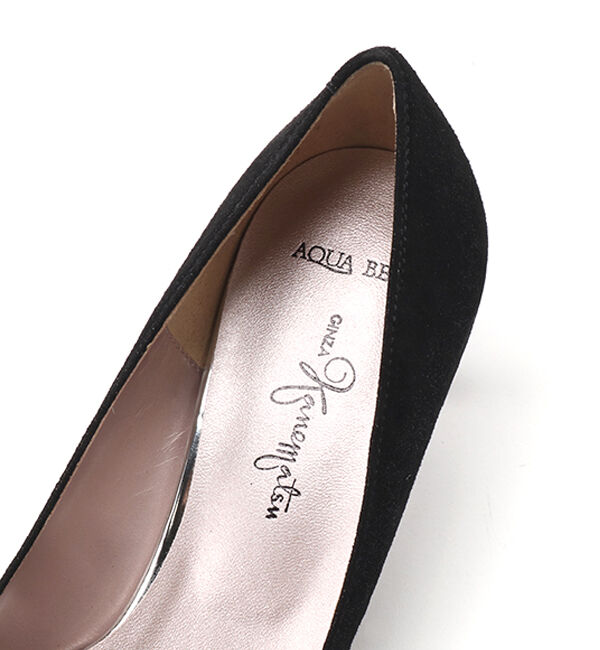 銀座かねまつ「LSDT2101METBLK 【防水】【本革】アクアベルパンプス」|レインシューズ|