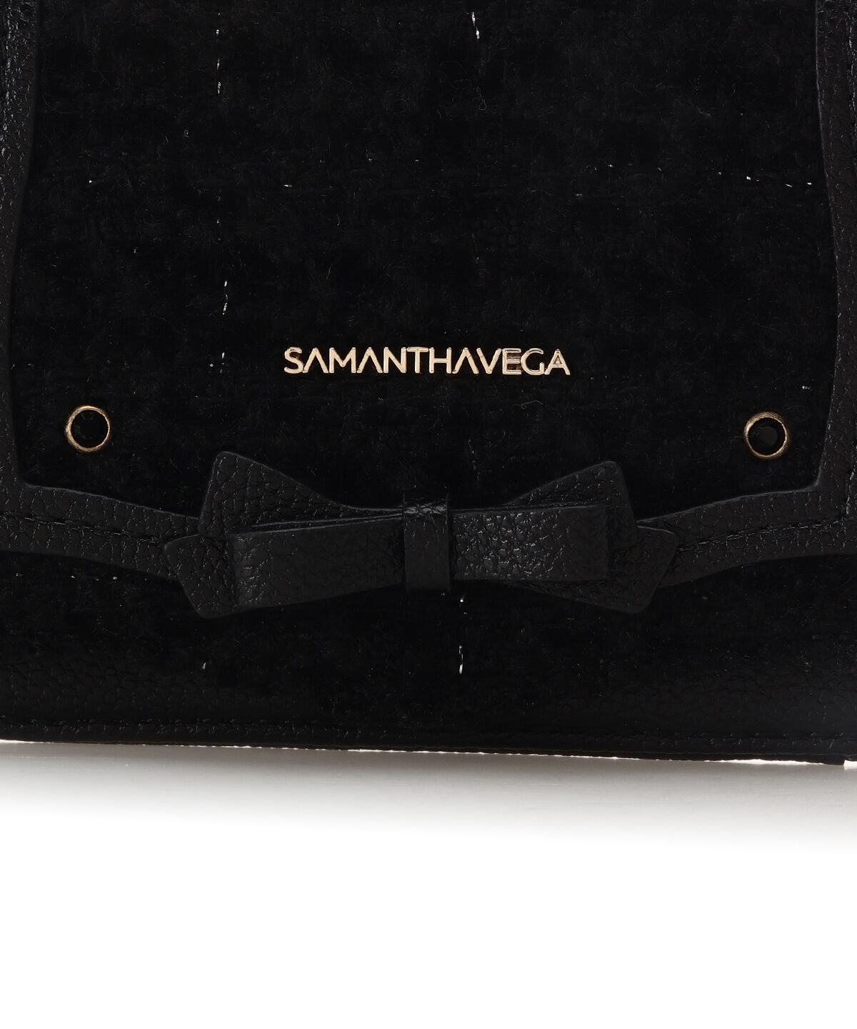 Samantha Vega「ソリッドリボンツイードパスケース」|定期入れ|