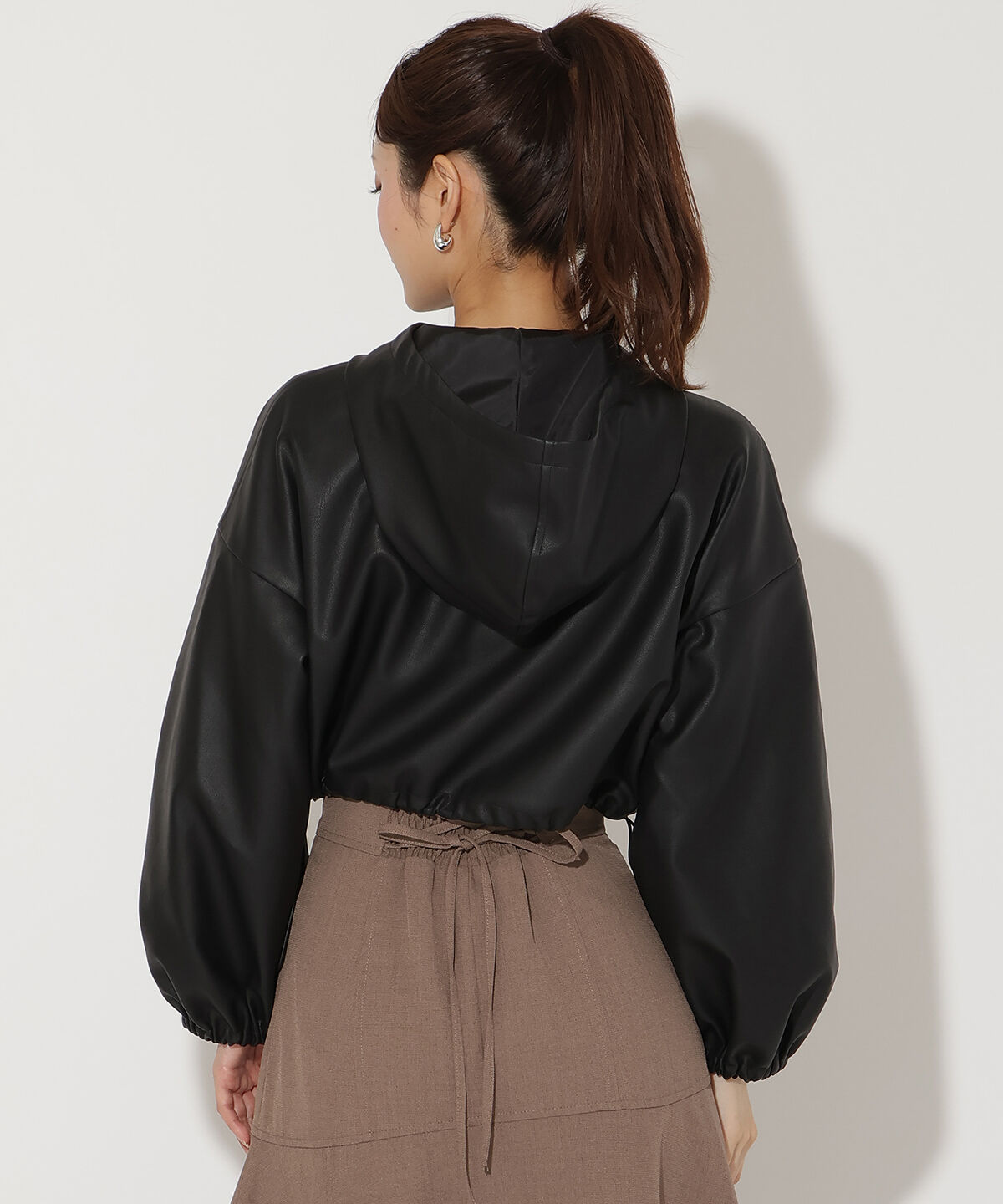 アンドクチュール「フェイクレザーブルゾン」|ブルゾン・スタジャン|