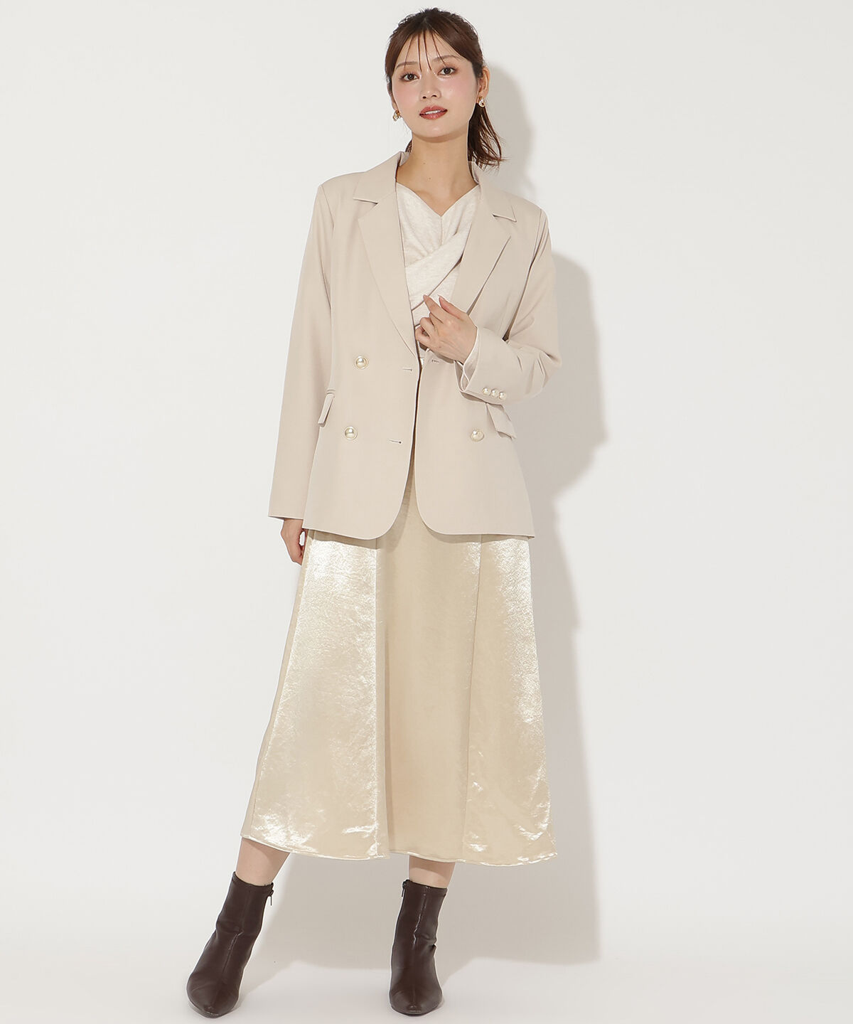 アンドクチュール「ダブルブレストテーラードジャケット」|テーラードジャケット|