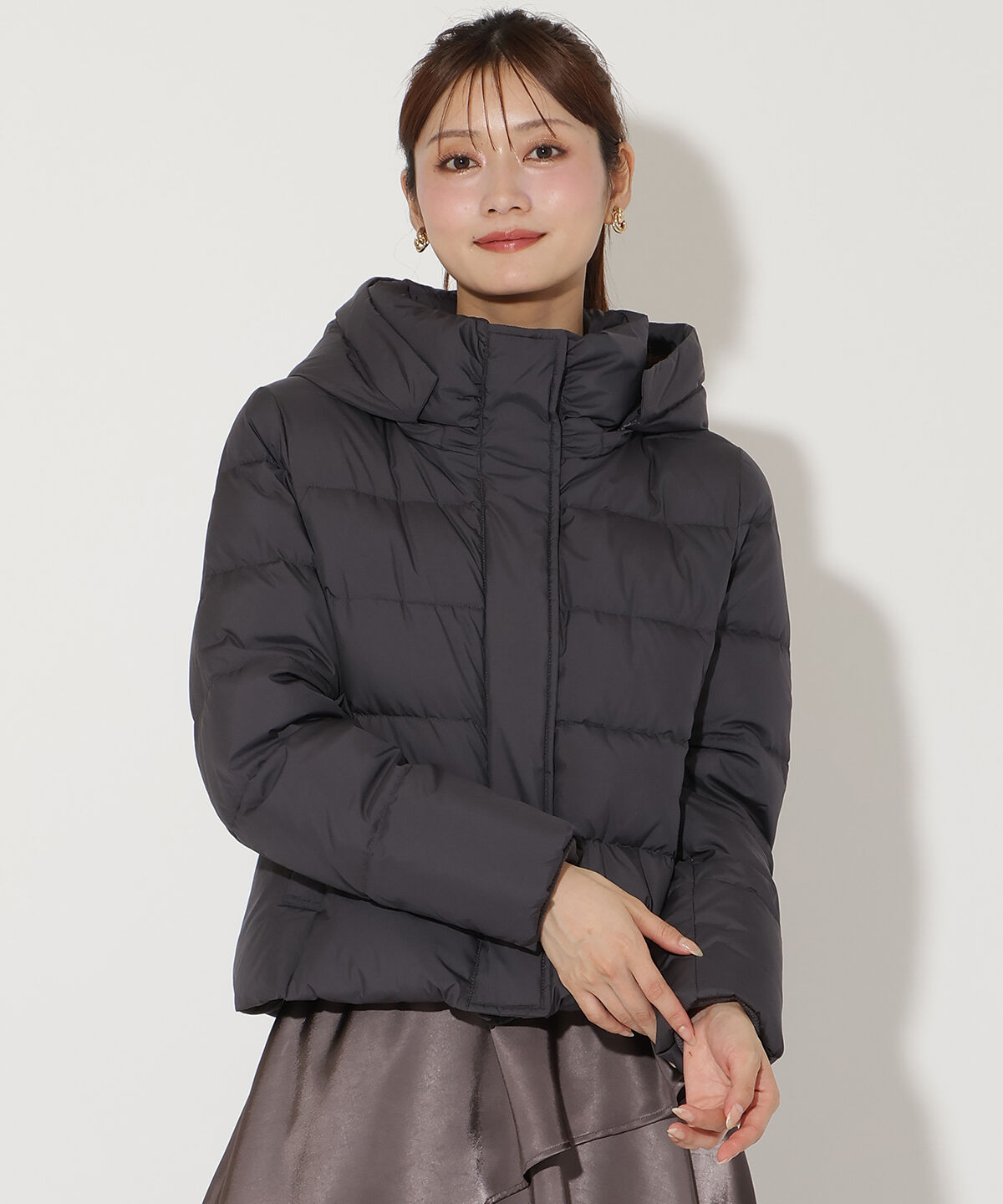 アンドクチュール「FOXファー付きプレミアムショートダウン」|ダウン|