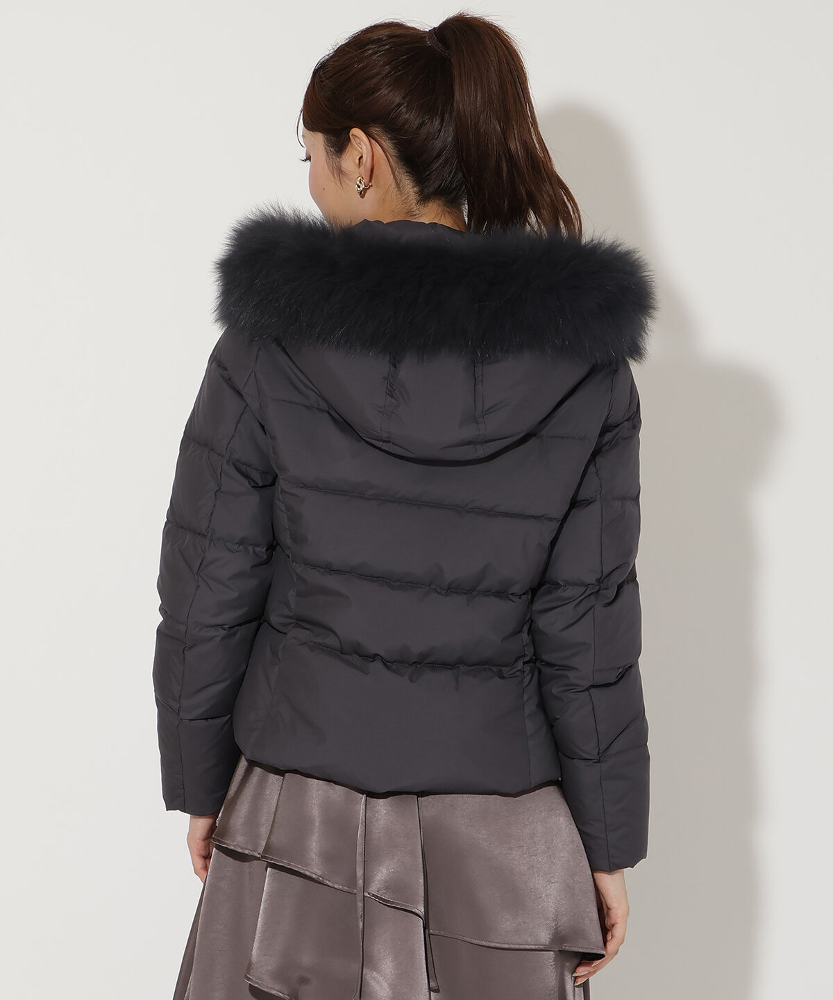 アンドクチュール「FOXファー付きプレミアムショートダウン」|ダウン|