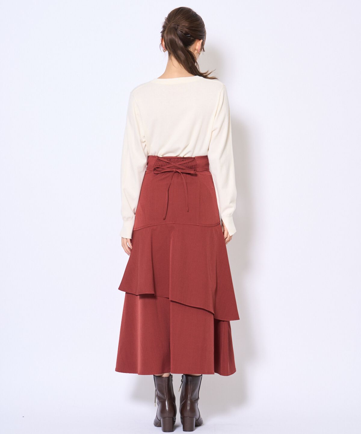 アンドクチュール「インナーミニティアードスカート」|フレア|