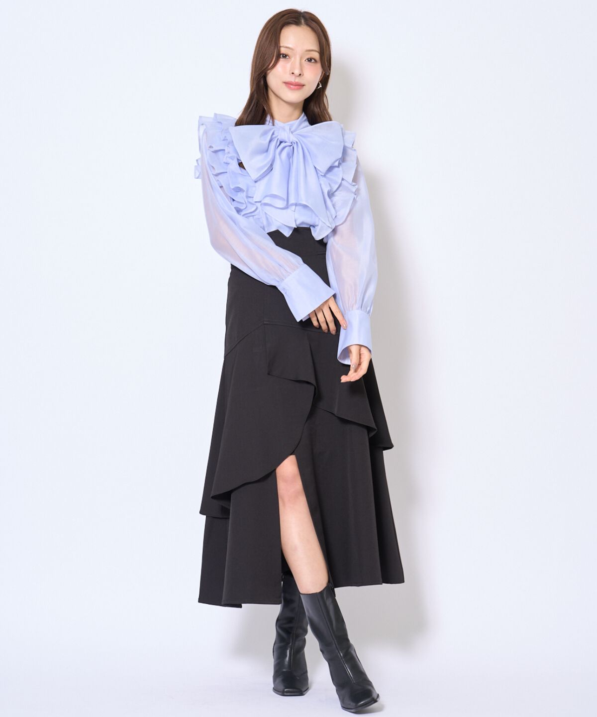 アンドクチュール「インナーミニティアードスカート」|フレア|