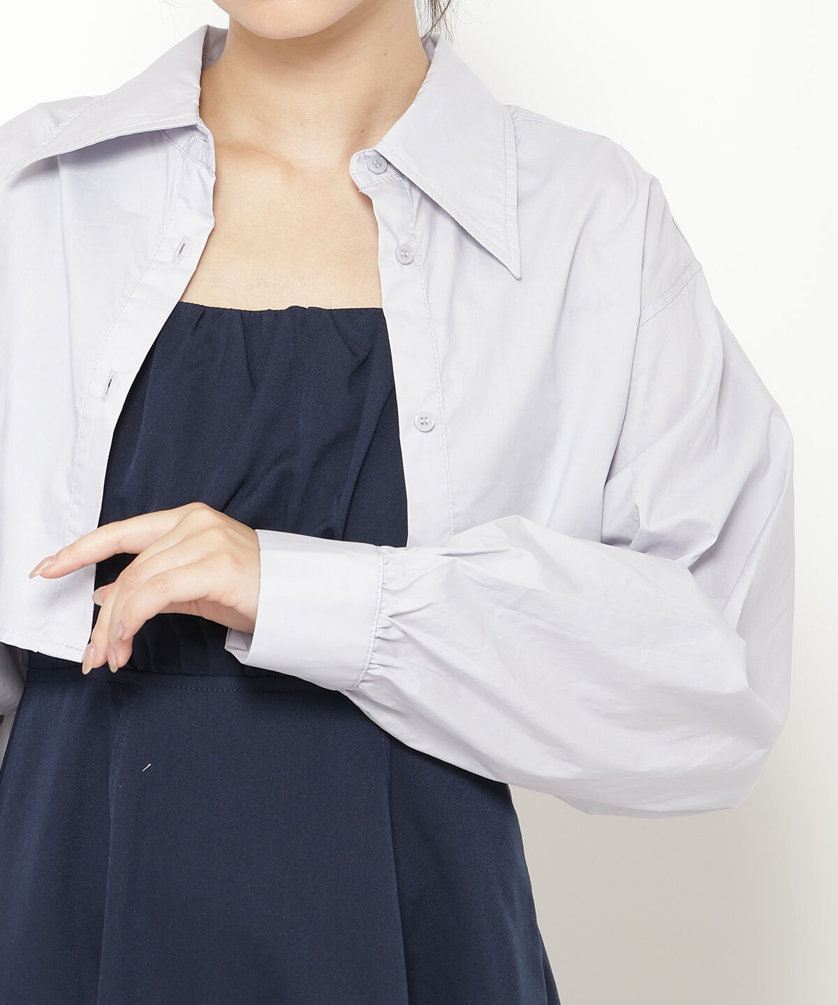 REDYAZEL「バックリボンシャツ＆キャミワンピセット」|ワンピース|